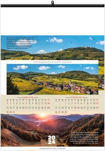 Calendrier illustré 2024 - paysages de france - 300 x 420 mm 3