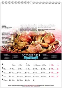 calendrier mural recettes gourmandes - 240 x 330 mm 9