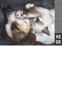 Calendriers publicitaires poches animaux, Nos amis 1