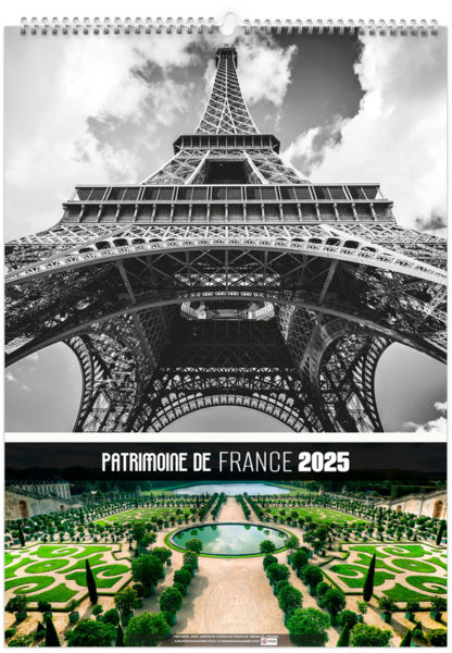 Calendrier personnalisé patrimoine de france 2025