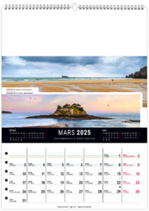 Calendrier mural france panoramique 2025 2