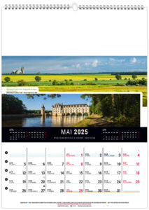 Calendrier mural france panoramique 2025 4