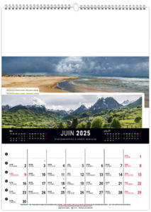 Calendrier mural france panoramique 2025 5