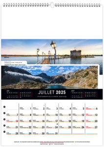 Calendrier mural france panoramique 2025 6