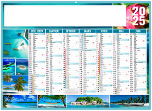 Calendrier personnalisable exotic 2025 1