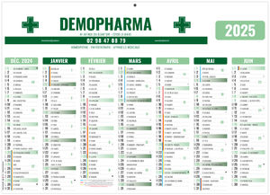 Calendrier personnalisable gameco pharma 2025 1