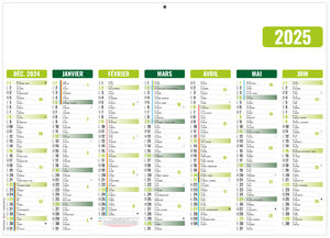 Calendrier personnalisable gameco vert 2025 1