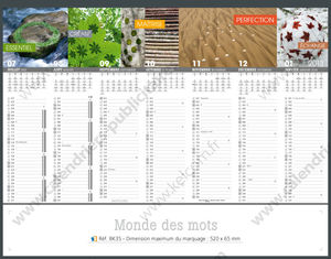Calendrier bancaire publicitaire éco-gestes, Eco-attitudes 2