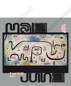Calendrier publicitaire peintres, Impression Paul Klee 4