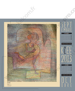 Calendrier publicitaire peintres, Impression Paul Klee 6