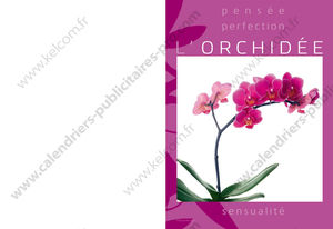 Calendriers de poches publicitaires fleurs, Floralis 3