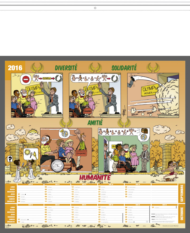 Avoir Images Calendrier Publicitaire Illustre Humour le plus cool par