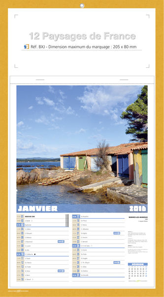 Bloc illustré publicitaire, Paysage de France