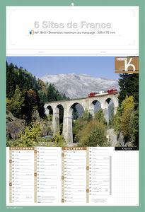 Bloc calendrier publicitaire, Sites de France 3