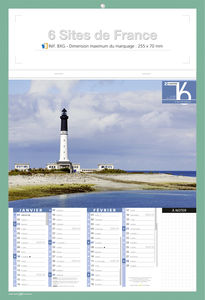 Bloc calendrier publicitaire, Sites de France 5