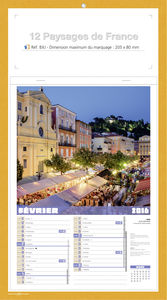 Bloc illustré publicitaire, Paysage de France 2