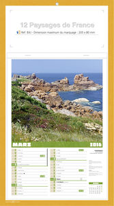 Bloc illustré publicitaire, Paysage de France 3