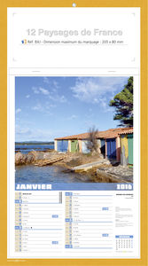 Bloc illustré publicitaire, Paysage de France