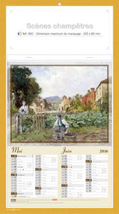 Blocs illustrés publicitaires, Scènes Champètres 1