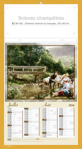 Blocs illustrés publicitaires, Scènes Champètres 2