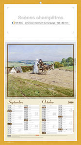 Blocs illustrés publicitaires, Scènes Champètres 3