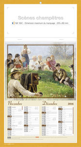 Blocs illustrés publicitaires, Scènes Champètres 4