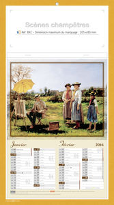 Blocs illustrés publicitaires, Scènes Champètres 5