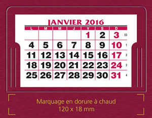 Calendrier chevalet publicitaire, Chevalet Classique 3