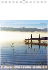 Calendrier illustré publicitaire,Lumières d'eau 10