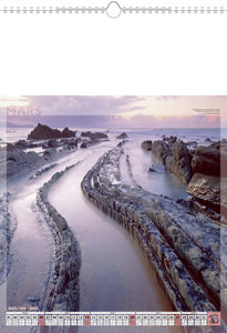 Calendrier illustré publicitaire,Lumières d'eau 3