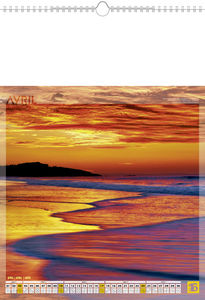 Calendrier illustré publicitaire,Lumières d'eau 4