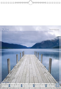 Calendrier illustré publicitaire,Lumières d'eau 6