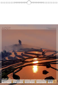 Calendrier illustré publicitaire,Lumières d'eau 8