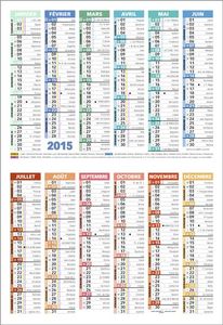 Calendrier publicitaire de poches paysage France, Au Coeur de la France 8