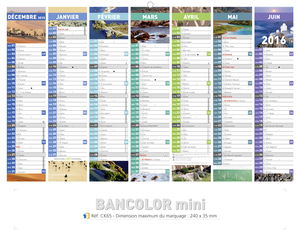 Calendrier publicitaire pas cher, Mini Clichés