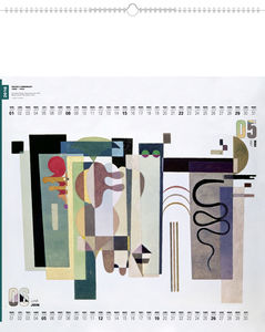 Calendrier publicitaire peintres, Impression Vassily Kendisky 3