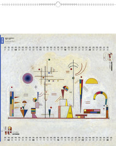 Calendrier publicitaire peintres, Impression Vassily Kendisky 5