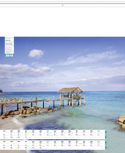 Calendrier publicitaire plage, Plages du monde 1