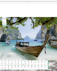 Calendrier publicitaire plage, Plages du monde 2