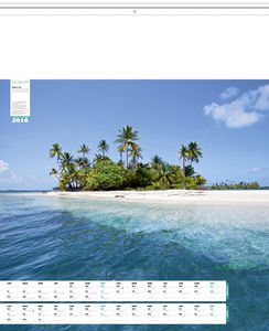 Calendrier publicitaire plage, Plages du monde 3