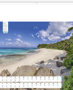 Calendrier publicitaire plage, Plages du monde 4