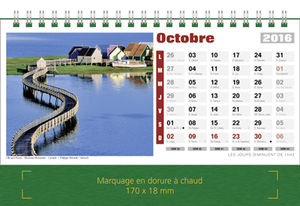 Calendriers chevalets publicitaires, Chevalet du Monde 10