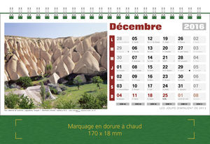 Calendriers chevalets publicitaires, Chevalet du Monde 12