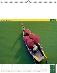 Calendriers illustrés publicitaires, Autour du Monde 8