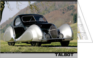 Calendriers publicitaire de poches, Voitures Passion 2