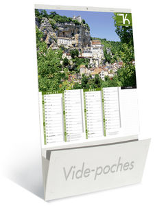 Calendriers publicitaire vide poche, Sites de France 2