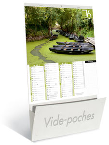 Calendriers publicitaire vide poche, Sites de France