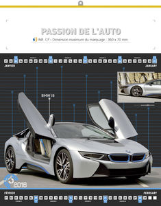 Calendriers publicitaires auto, Passion de l'auto 1