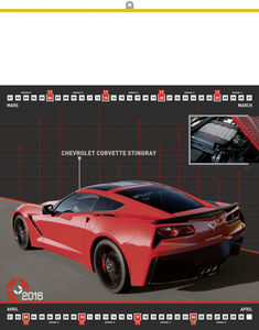 Calendriers publicitaires auto, Passion de l'auto 2