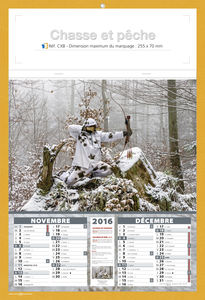 Calendriers publicitaires chasse pèche,Chasse et Pèche 4